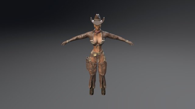 Cowgirl V2 3D Model