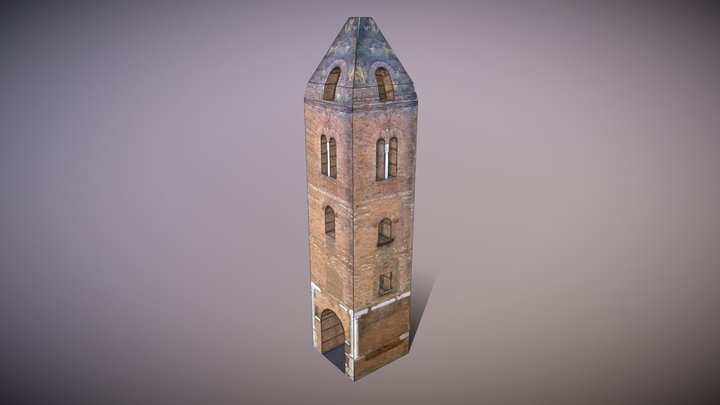 Campanile Santa Maria Maggiore alla Pietra Santa 3D Model