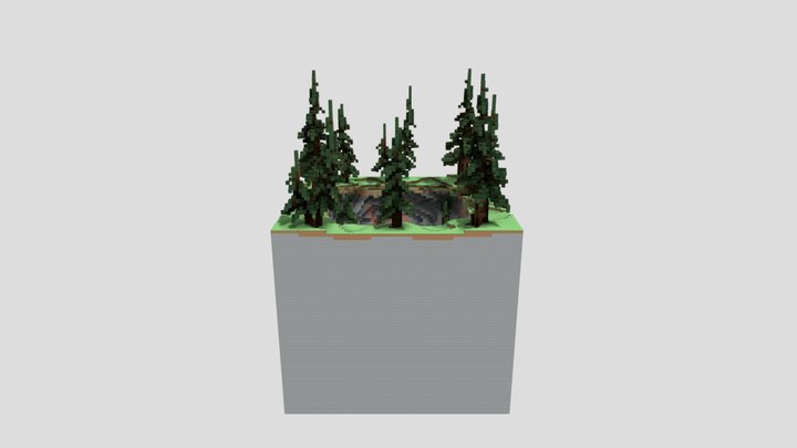 PixelMine | 26 Prison Mines  Mine13 3D Model