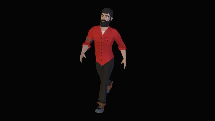 Low Poly Character 3D Model