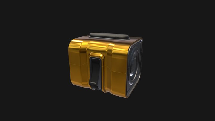 Gold Box 3D Model