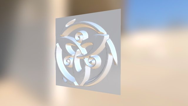 Ornamental Plate 002 3D Model