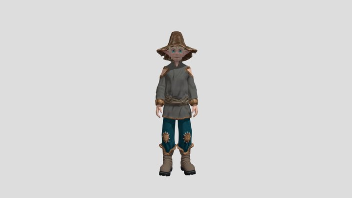 Elf Boy 3D Model