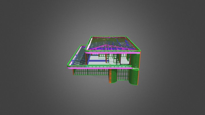 TRUSS DESIGN - 54 NGAIO STEET - LOT 1a 3D Model
