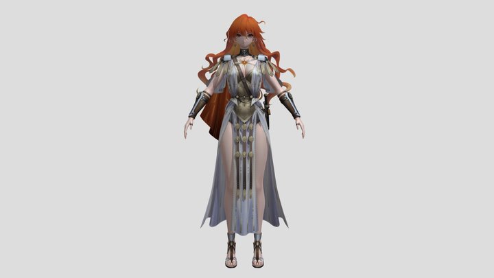 Augusta Wuthering Waves 3D Model