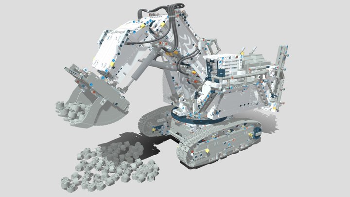 42100 Liebherr R9800 3D Model