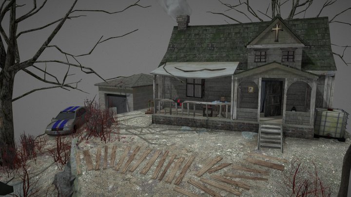 DAE Diorama - Forest Loner 3D Model