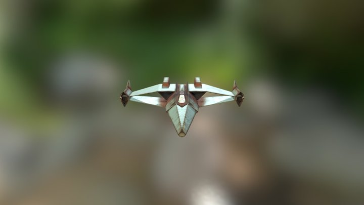 Spaceship 2 WIP 3D Model