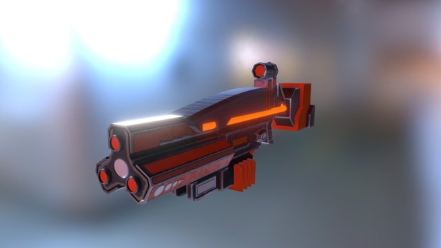 Sci-Fi Space Gun 3D Model