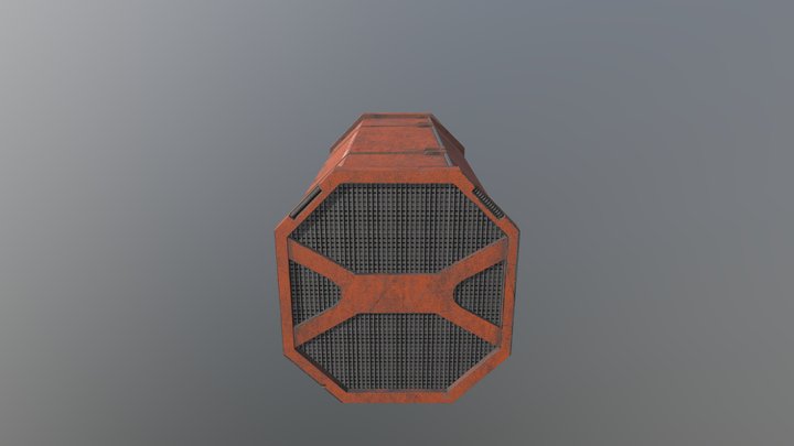 Sci-Fi Crate 01 3D Model