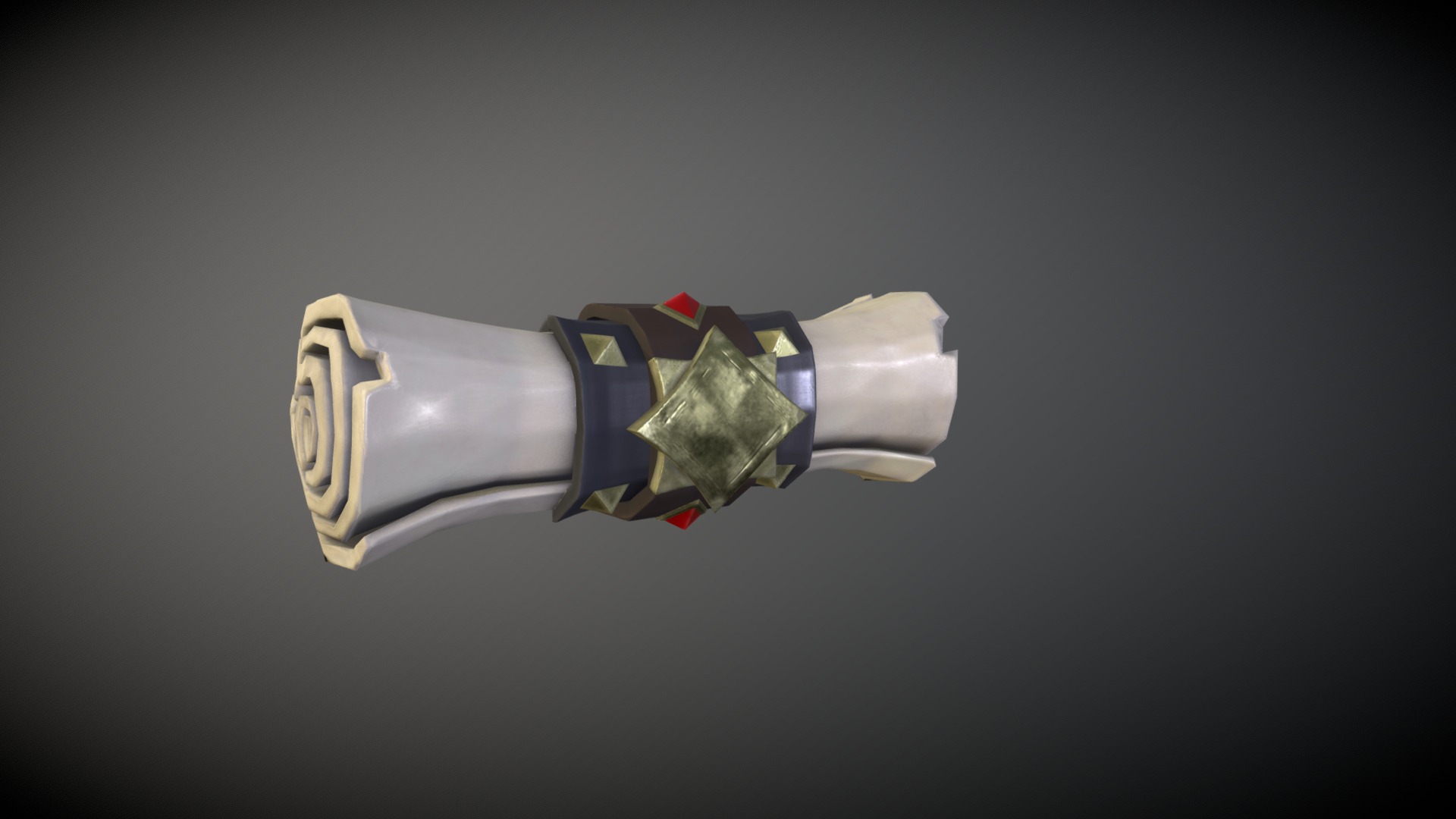 3D model Voting Scroll Sea of Thieves - This is a 3D model of the Voting Scroll Sea of Thieves. The 3D model is about a close-up of a bottle.