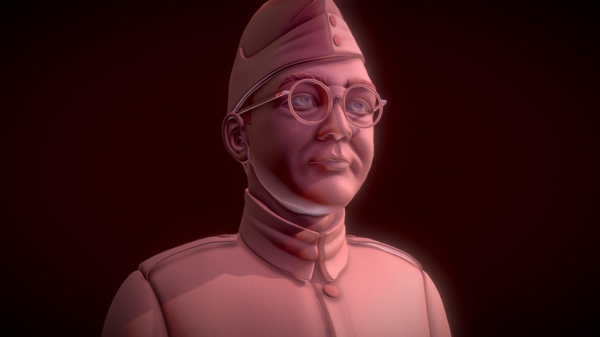 SUBHASH CHANDRA BOSE - Buy Royalty Free 3D model by GOFOR3D (@GOFOR3D)  [ddd40d3]