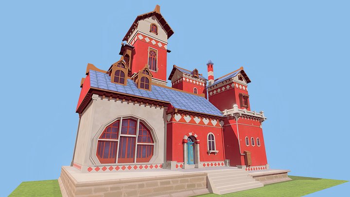 Red House 3D Model