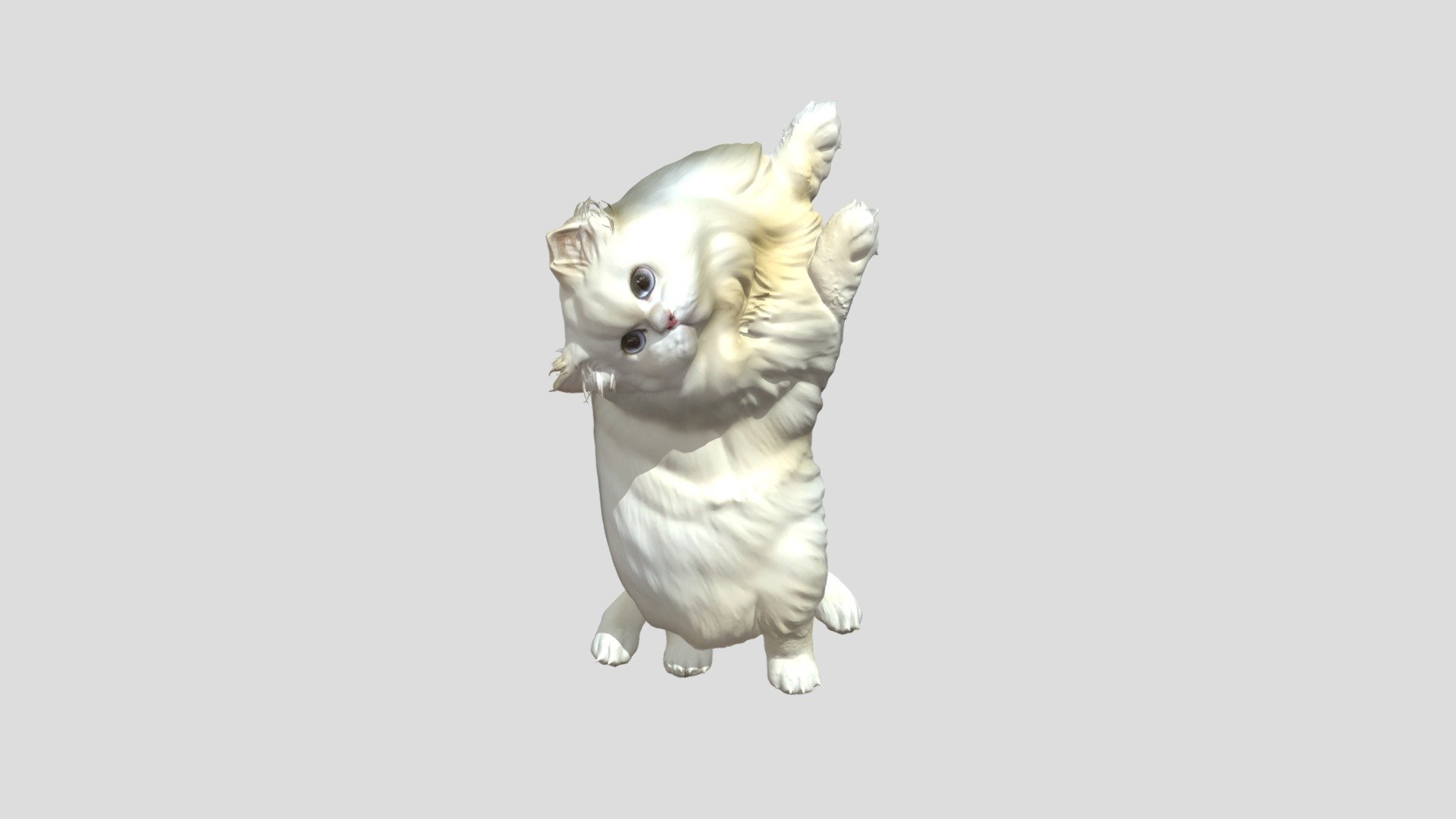 Golden Gradient cat - 3D model by ljxhohohoho [ddd4503] - Sketchfab