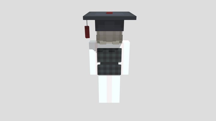 Student Hat 3D Model