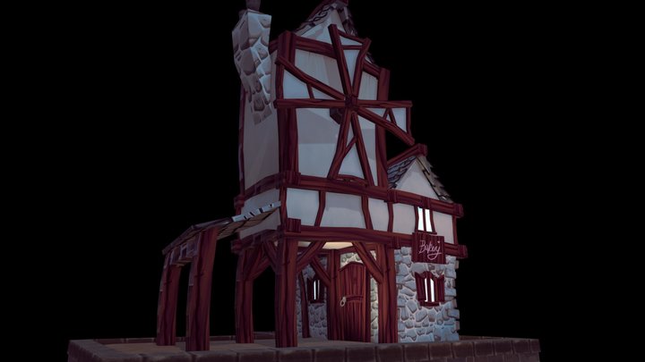Village Bakery 3D Model