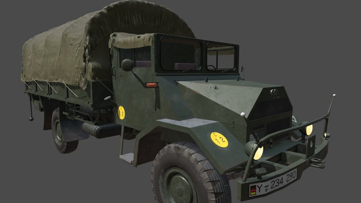 Ford D G398 (NATO Ziege) 3D Model