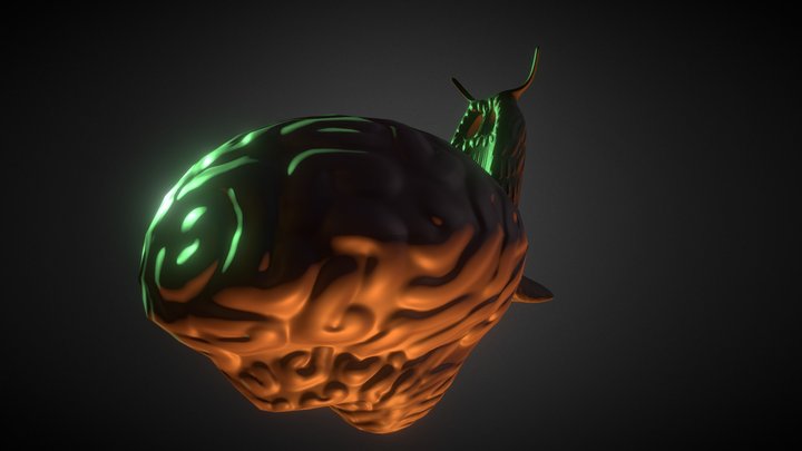 Brain Eating Slug 3D Model