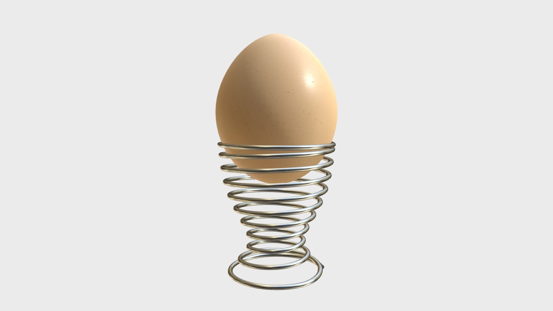 Egg on a holder