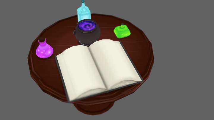 Alchemy Table 3D Model