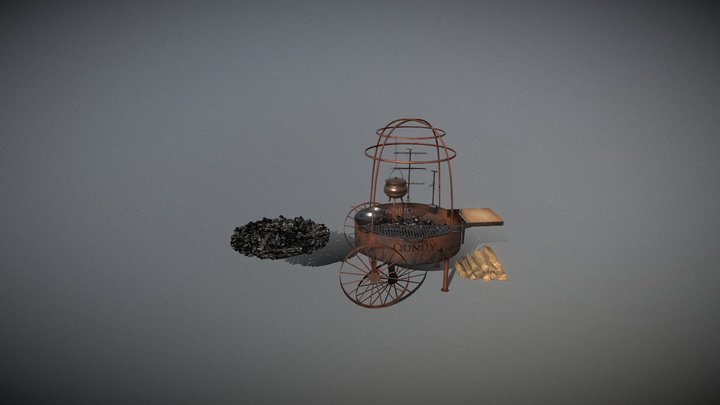 Grill Stove 3D Model