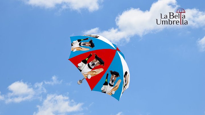French Dog Umbrella - Manual 3D Model