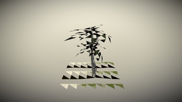 Beach Palm Trees 3D Model