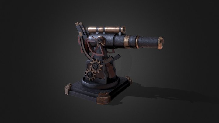 SS. Hope Cannon 3D Model