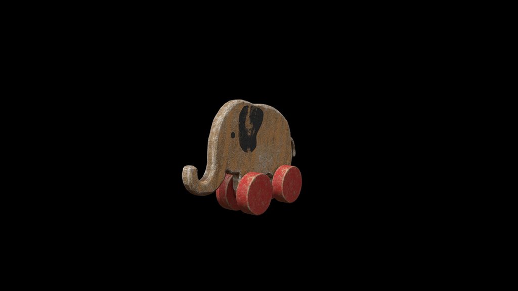 Old Childs Elephant Toy Free