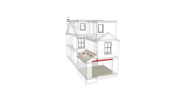rear extension structural summary 3D Model
