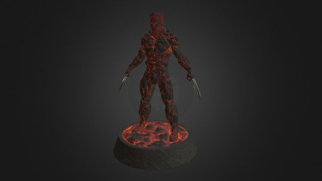 Lava Wolverine 3D Model