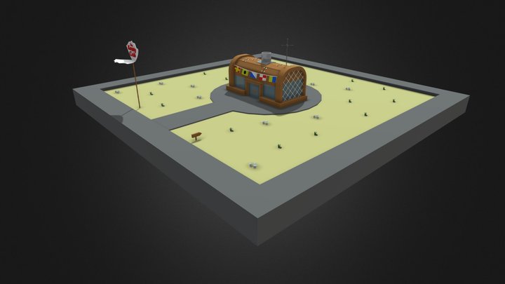 Krusty Crab 3D Model