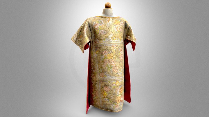 Dalmatic from the rose set – Gratis 3D-model STL