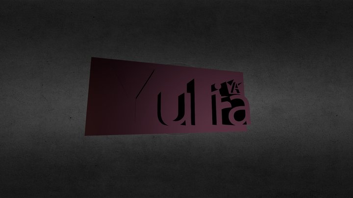 Вывеска для Юлии 3D Model