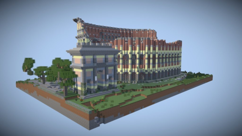 Minecraft Colosseum - 3D model by victiont [dddf442] - Sketchfab