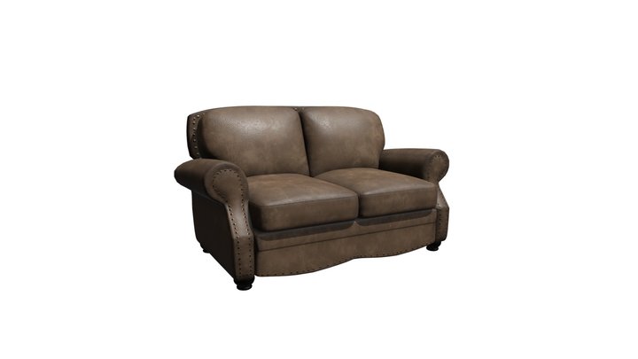 Abrianna Cafe Stationary Loveseat 3D Model