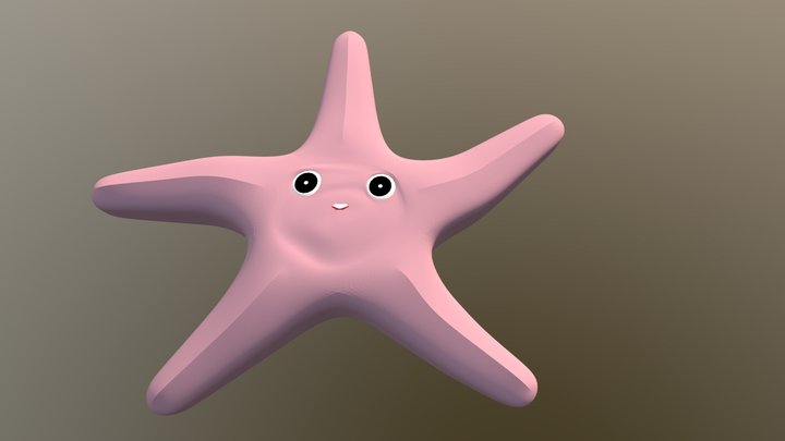Star Fish Catoon 3D Model