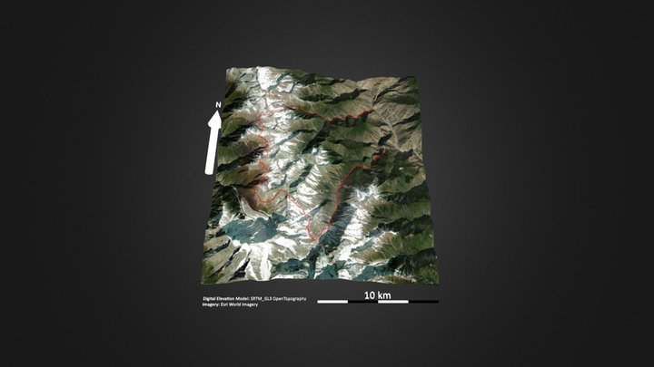 梅里北坡 – Kostenloses 3D-Modell STL