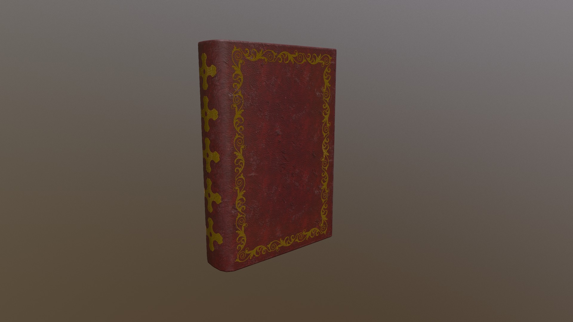 3D model Rustic Medieval House Asset – Book - This is a 3D model of the Rustic Medieval House Asset - Book. The 3D model is about a red and gold rug.