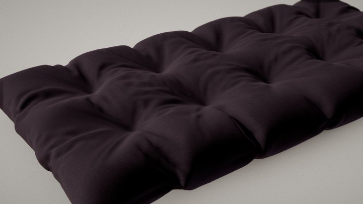 Minimal Floor Bed 3D Model