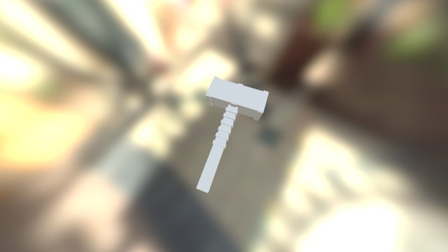 Mini Thor Hammer 3D Model