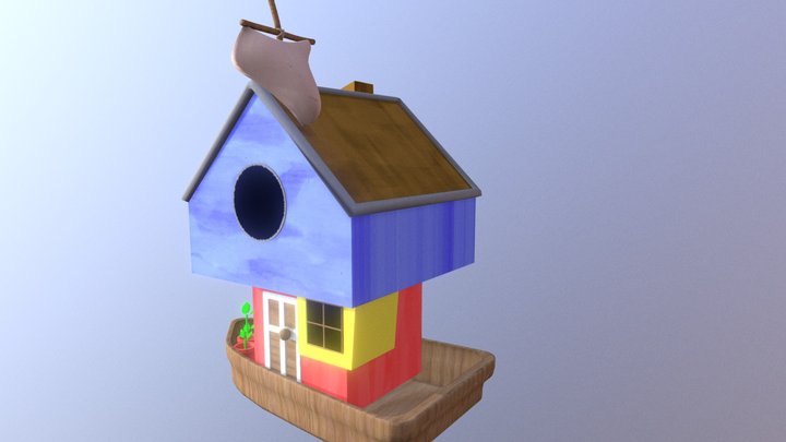 Painterly Boat House 3D Model