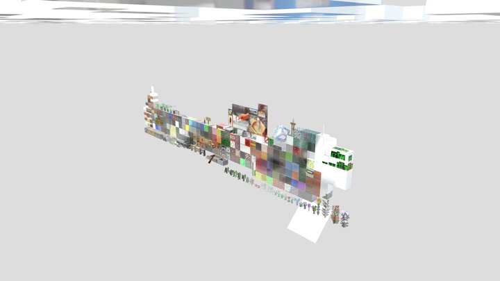 Minecraft_Blocks_Rig 3D Model