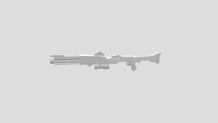 Battlefront II Clone Rifle 3D Model