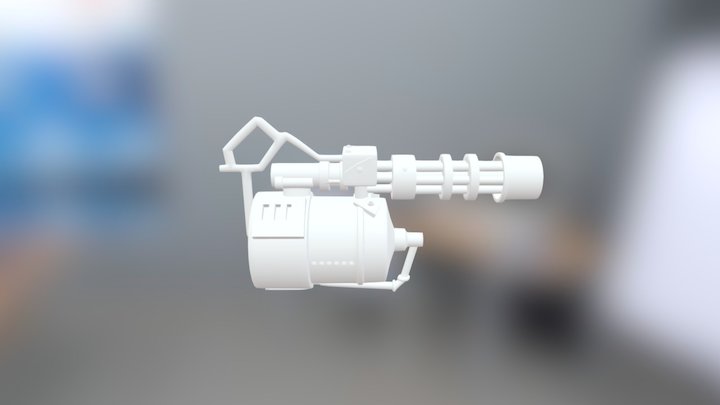 MiniGun Team Fortress 3D Model