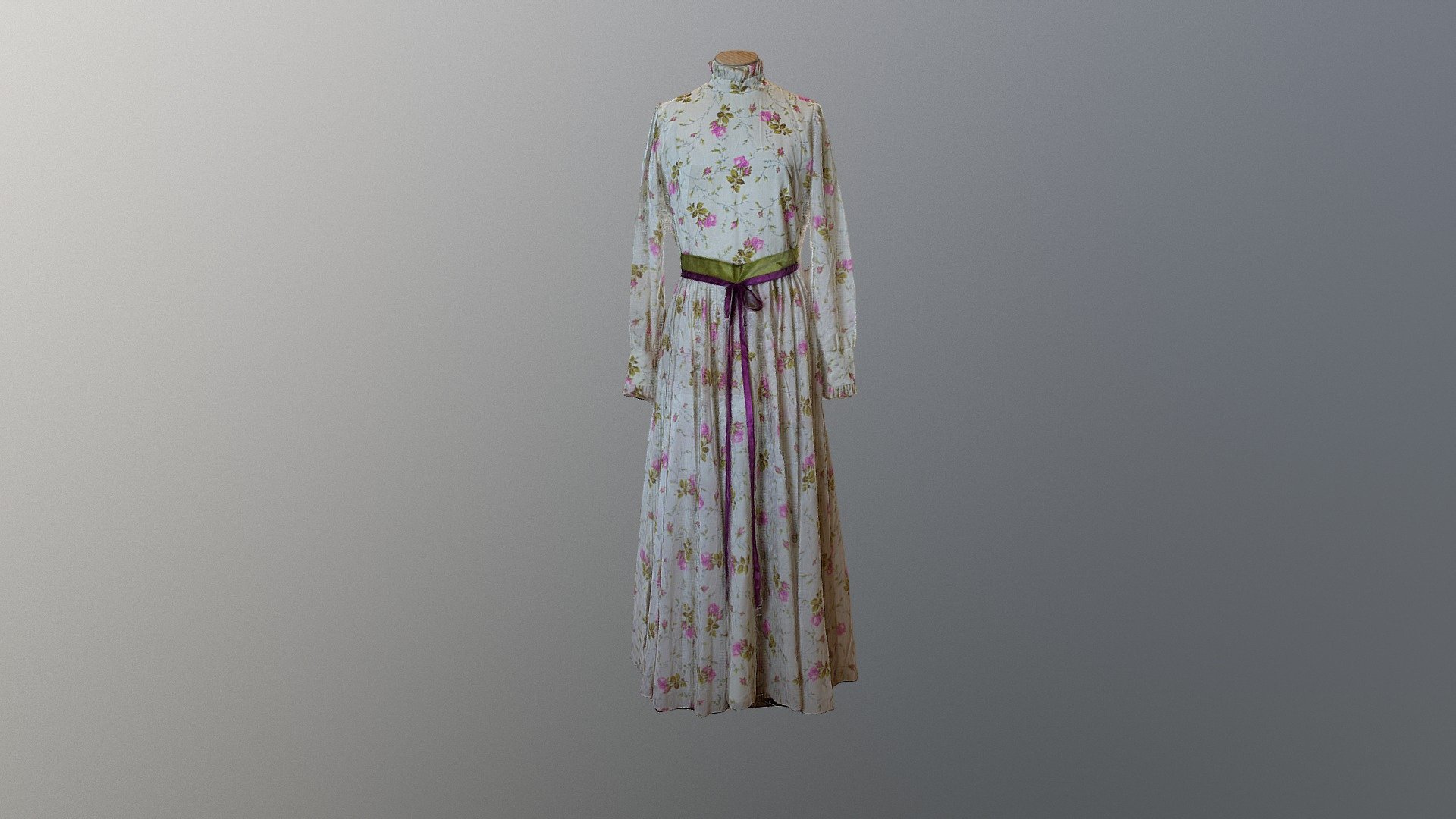 1970s Flora Day Dress