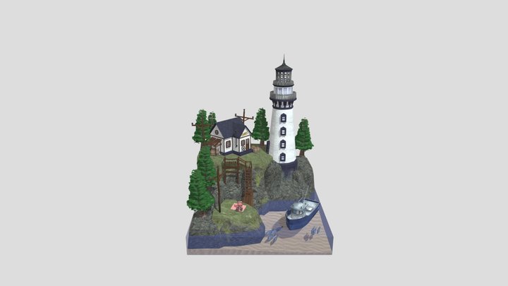 Nichifor Andreea Diorama - By The Ocean 3D Model
