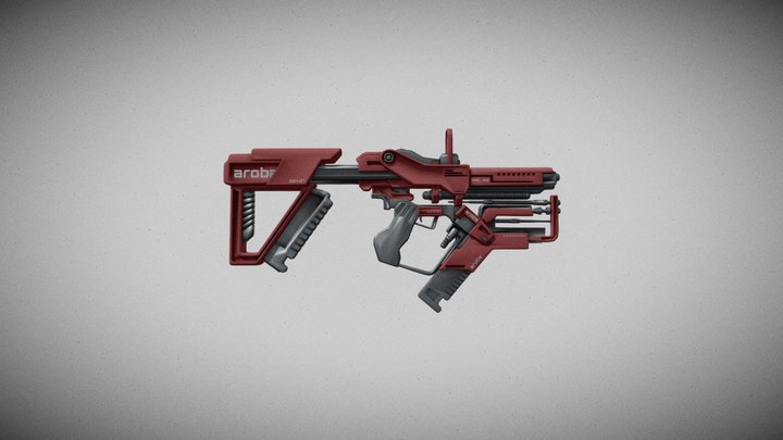 Sci-Fi rifle 3D Model