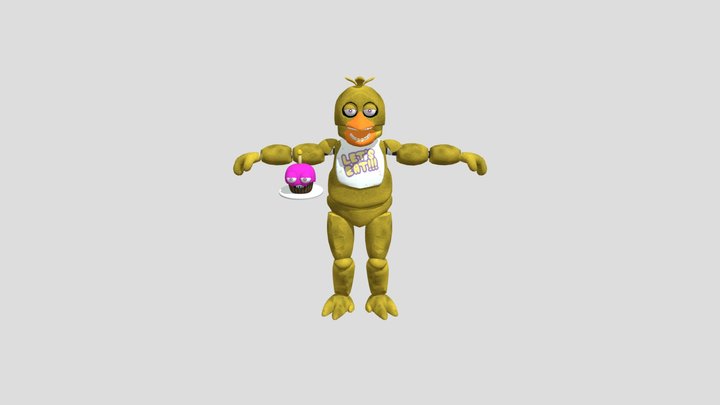 ImageToStl_com_I6NIS_Unwithered_Chica 3D Model