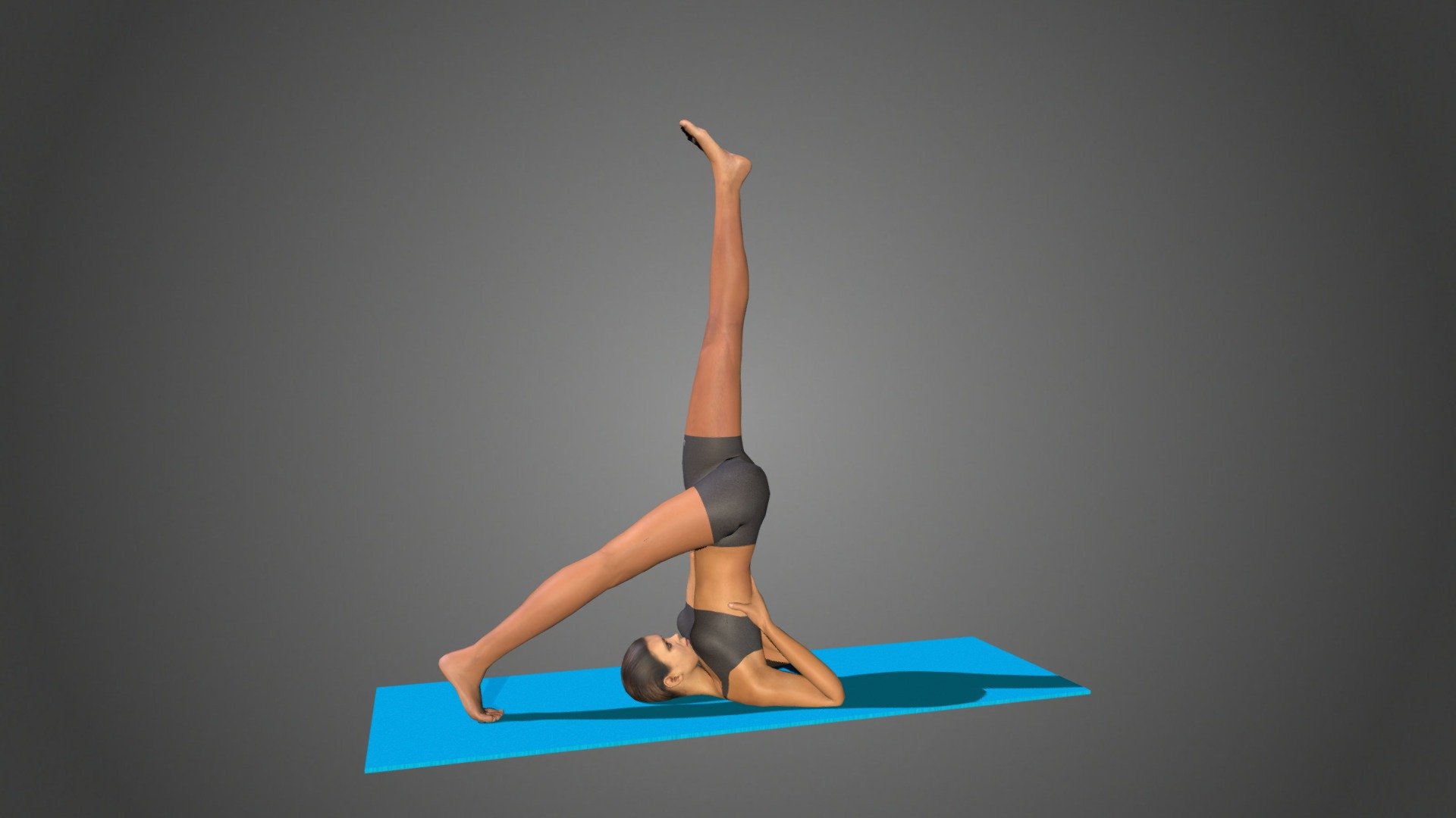 Yoga Pose - Salamba Sarvangasana Eka Pada